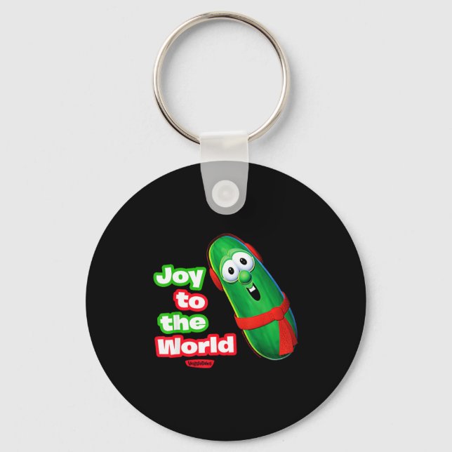 Veggietales Joy To The World Larry The Cuber  Key Ring (Front)