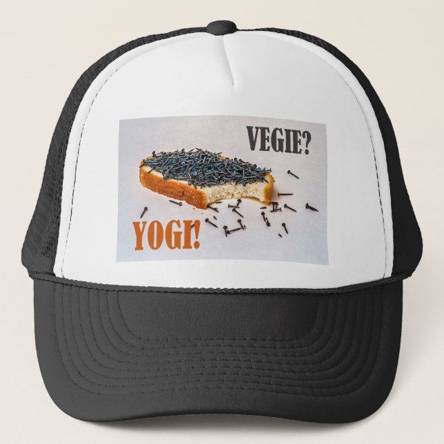 Vegie? Yogi! Trucker Hat (Front)