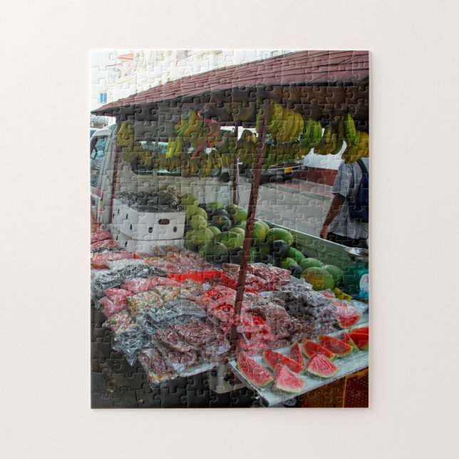 Vegtable Stall Grenada Caribbean. Jigsaw Puzzle (Vertical)