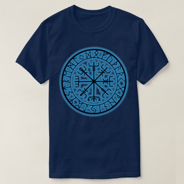 Vegvisir Ancient Runes Compass Of The Viking T-Shirt (Design Front)