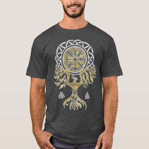 Vegvisir and Phoenix bird T-Shirt