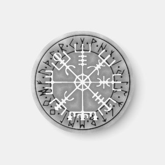Vegvísir Icelandic magical amulet stave Magnet