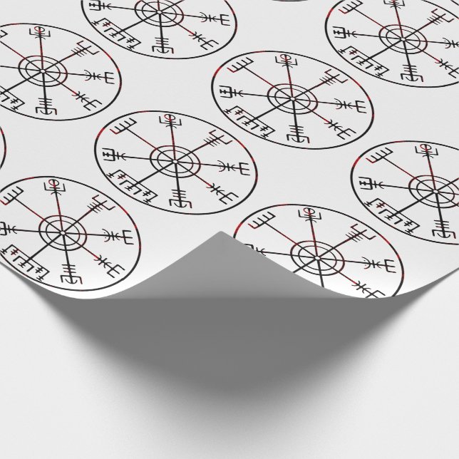 Vegvisir Icelandic Protective Stave Wrapping Paper (Corner)