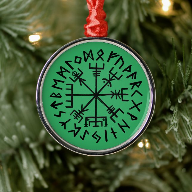 Vegvisir Metal Ornament (Tree)