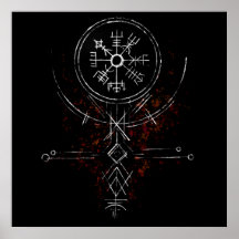 Vegvisir Norse Compass Poster