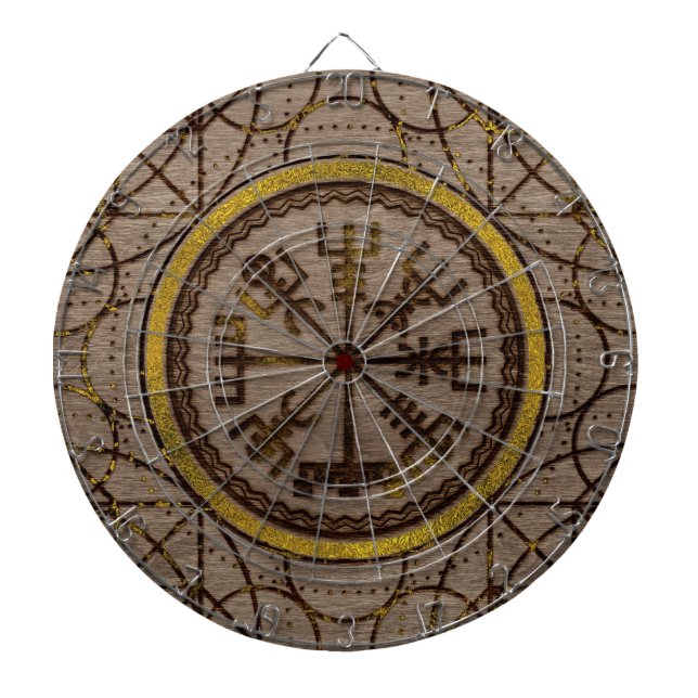 Vegvisir. The Magic Navigation Viking Compass Dartboard (Front)