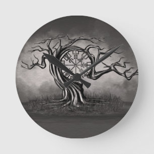 Vegvisir Tree Round Clock