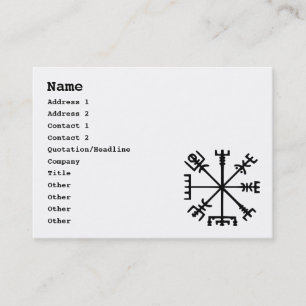 Vegvísir (Viking Compass) Business Card