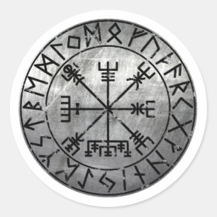 Vegvisir Viking Compass Classic Round Sticker