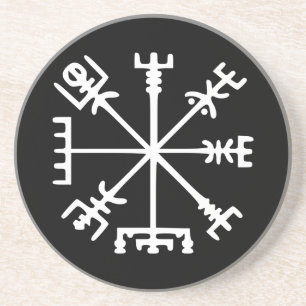 Vegvísir (Viking Compass) Coaster
