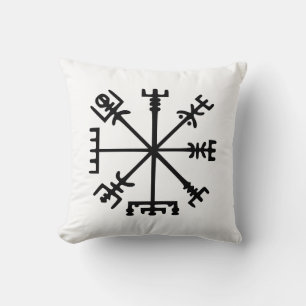 Vegvísir (Viking Compass) Cushion
