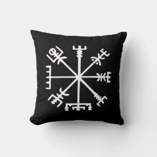 Vegvísir (Viking Compass) Cushion