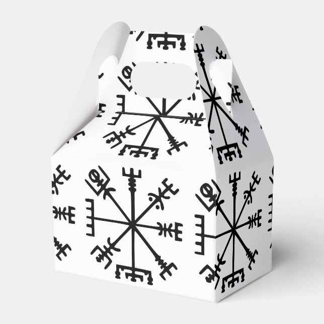 Vegvísir (Viking Compass) Favour Box (Front Side)