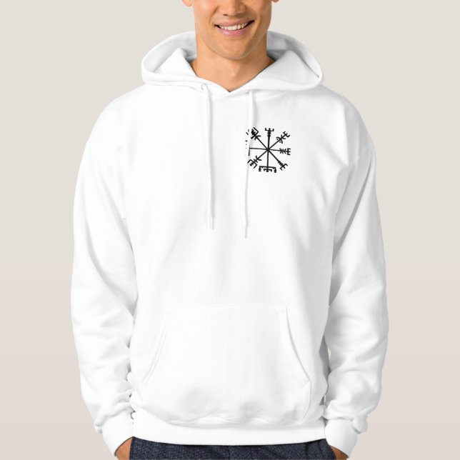 Vegvísir (Viking Compass) Hoodie (Front)