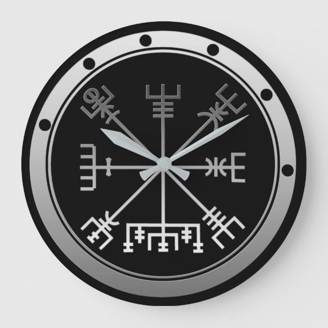 Vegvisir Viking Compass Large Clock (Front)