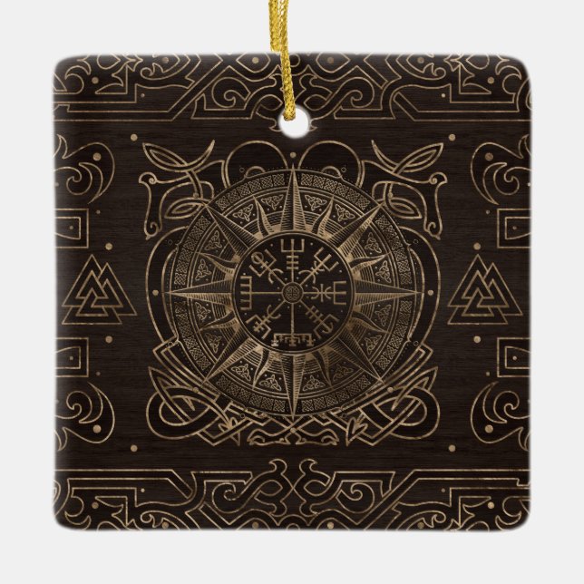 Vegvisir - Viking Compass Ornament (Front)