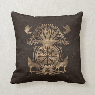 Vegvisir - Viking Compass Ornament Cushion