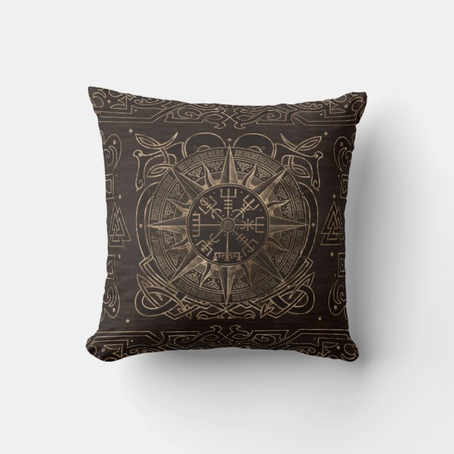 Vegvisir - Viking Compass Ornament Cushion (Front)