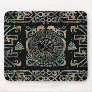 Vegvisir - Viking Compass Ornament Mouse Mat