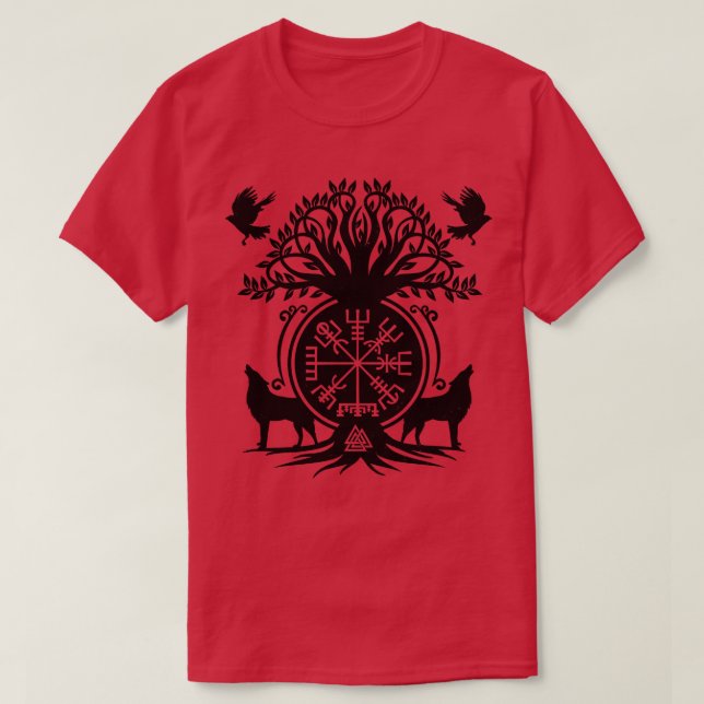 Vegvisir Viking Compass Ornament T-Shirt (Design Front)