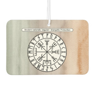 Vegvisir Viking Compass Symbol Design Car Air Freshener