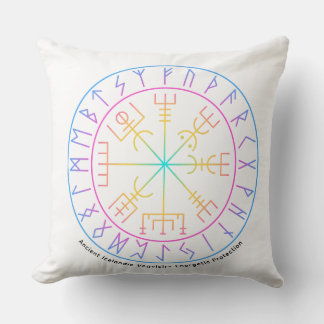 Vegvisir Viking Compass Symbol Design  Cushion