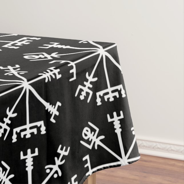 Vegvísir (Viking Compass) Tablecloth (In Situ)