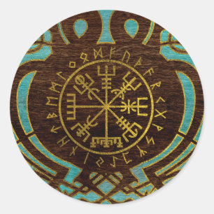 Vegvisir - Viking  Navigation Compass Classic Round Sticker
