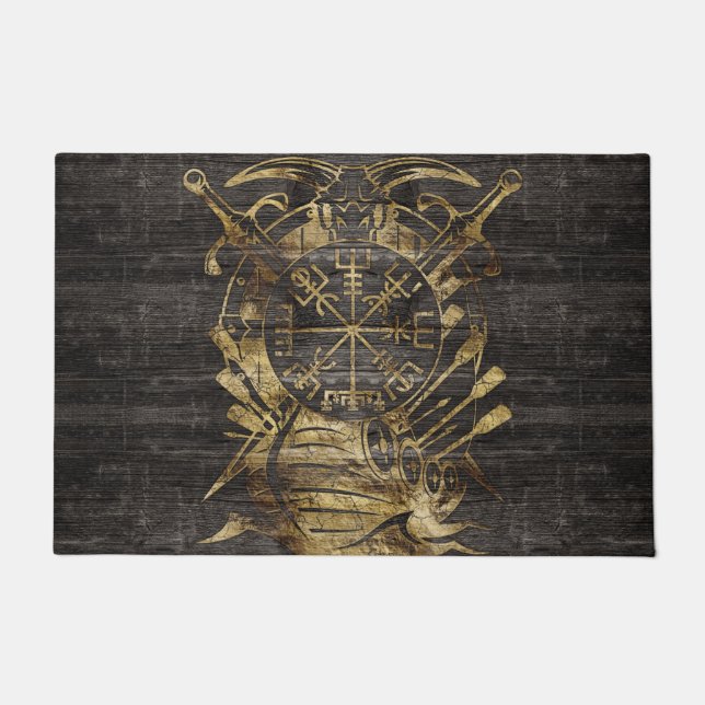 Vegvisir - Viking  Navigation Compass Doormat (Front)
