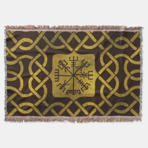 Vegvisir - Viking Navigation Compass Throw Blanket