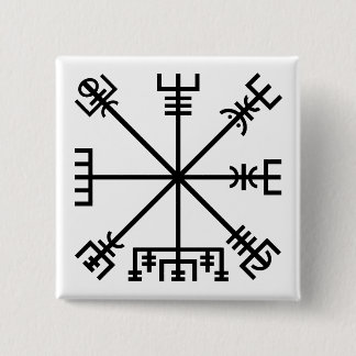 Vegvisir Viking Symbol 15 Cm Square Badge