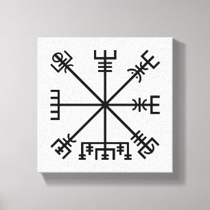 Vegvisir Viking Symbol Canvas Print