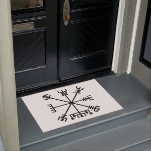 Vegvisir Viking Symbol Doormat