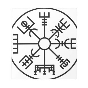 vegvisir Viking Symbol Norse Shield Odin Notepad