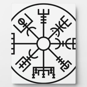 vegvisir Viking Symbol Norse Shield Odin Plaque