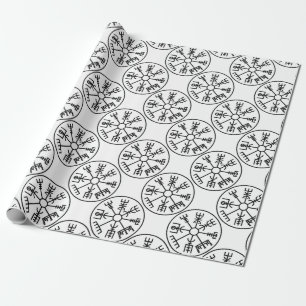 vegvisir Viking Symbol Norse Shield Odin Wrapping Paper