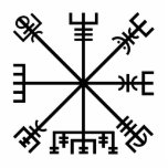 Vegvisir Viking Symbol Standing Photo Sculpture<br><div class="desc">A vegvísir (Nordic for sign post or wayfinder) is an Nordic magical stave intended to help the bearer find their way through rough weather. The symbol is attested in the Huld Manuscript,  collected in Iceland by Geir Vigfusson in 1880 (but consisting of material of earlier origin).</div>