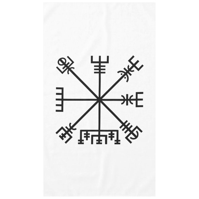 Vegvisir Viking Symbol Tablecloth (Front)