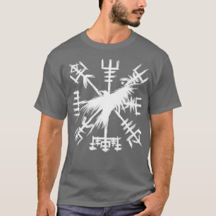 Vegvisir With Raven Viking Compass T-Shirt