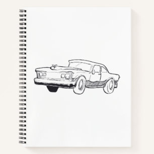 vehicle illustration notebook