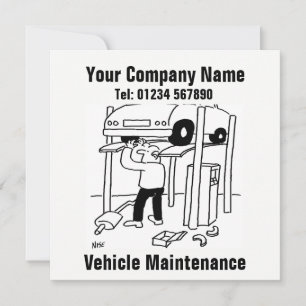 Vehicle Maintenance Business Card