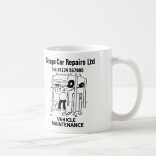 Vehicle Maintenance Cartoon Mug