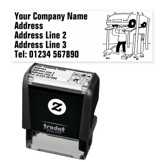 Vehicle Repairs & Servicing Garage Self-inking Stamp (Creator Uploaded)