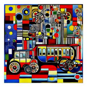 Vehicles on wheels 10 poster