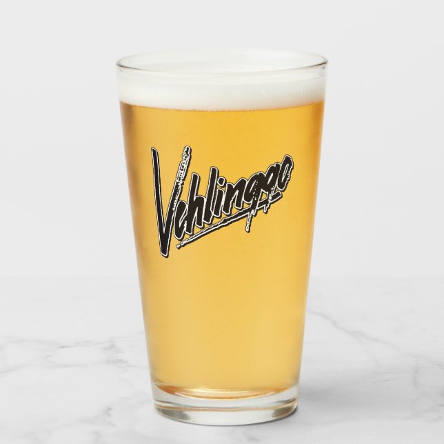 Vehlinggo - New Logo Beer Glass (Front Filled)