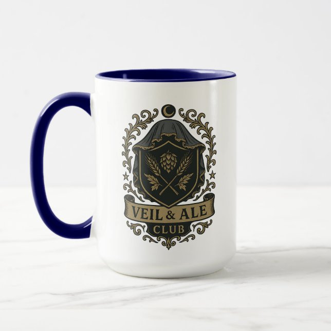 Veil & Ale Club | Halloween Gifts Mug (Left)