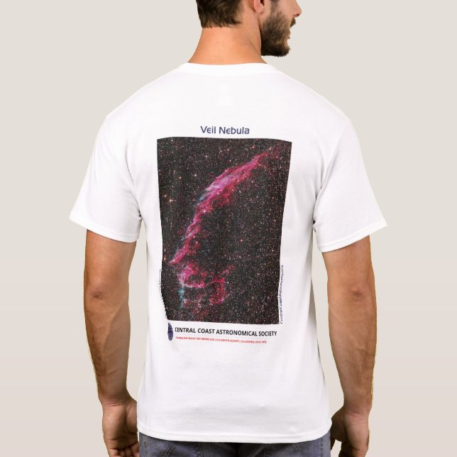 Veil Nebula by Lee Coombs Front and Back Tee (Back)