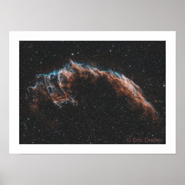 Veil Nebula - NGC 6992 - Eric Dreher Poster (Front)