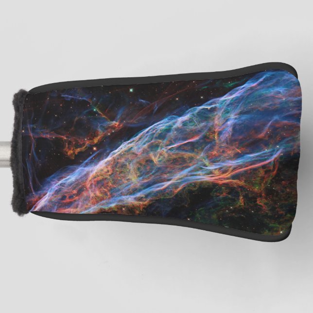 Veil Nebula Supernova Remnants Hubble Telescope Golf Head Cover (Front)