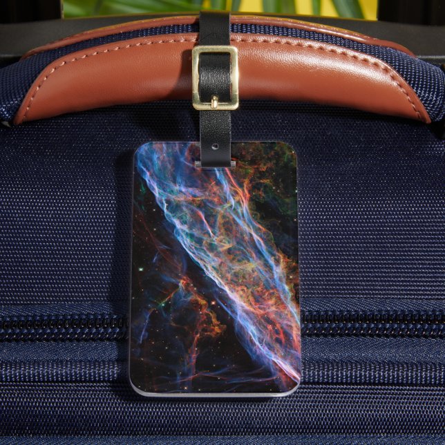 Veil Nebula Supernova Remnants Hubble Telescope Luggage Tag (Front Insitu 2)